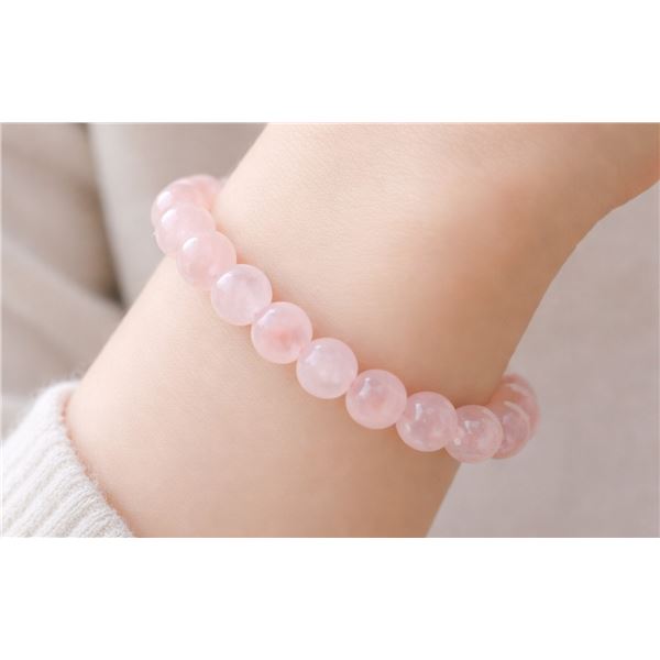 Rose Quartz Bracelet Flexible Retail value $70