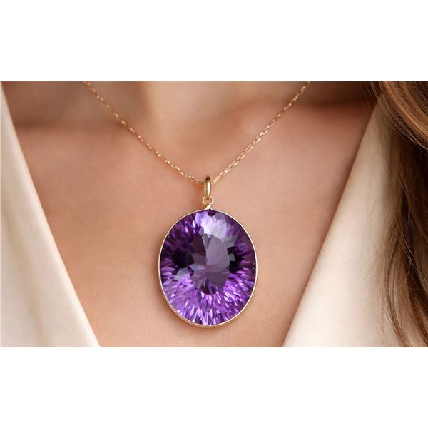 10k(4.62g), Amethyst (21ct) Pendant Retail value $1000