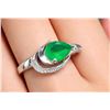 Image 1 : Silver(2.89g), Green Onyx (1ct) Ring Retail value $240