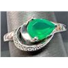 Image 2 : Silver(2.89g), Green Onyx (1ct) Ring Retail value $240