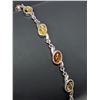Image 3 : Silver(8.79g), Amber Bracelet 7-8" Retail value $350