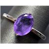 Image 1 : Silver(2.2g), Amethyst (1.5ct) Ring Retail value $200
