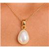 Image 1 : 14k Peg & G.P. Bail F.W. Pearl Pendant Retail value $200