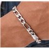 Image 2 : Silver(11.1g), Rhodium Plated Men's Bracelet 8" Retail value $340