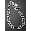Image 3 : Silver(11.1g), Rhodium Plated Men's Bracelet 8" Retail value $340