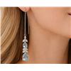Image 1 : Silver(4.38g), Blue Topaz (2ct) Earring Retail value $320