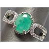 Image 2 : Silver(2.66g), Emerald (1ct) Ring Retail value $300