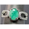 Image 4 : Silver(2.66g), Emerald (1ct) Ring Retail value $300