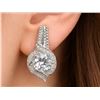 Image 1 : Silver(4.59g), White Topaz (app 2ct) Earring Retail value $400