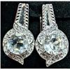 Image 2 : Silver(4.59g), White Topaz (app 2ct) Earring Retail value $400
