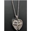 Image 4 : Silver(3.9g), Natural Diamond (0.02ct) Necklace 15" Retail value $200