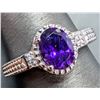 Image 1 : Silver(3.89g), Amethyst (1.5ct) Ring Retail value $320