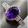 Image 3 : Silver(3.89g), Amethyst (1.5ct) Ring Retail value $320