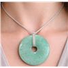 Image 1 : Silver(app 15g), Jadeite Necklace 16-22" Retail value $240