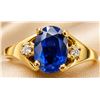 Image 1 : 10k(1.3g), Tanzanite (0.5ct), Diamond (0.02ct) Ring, Size 6.5 Retail value $1600