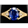 Image 2 : 10k(1.3g), Tanzanite (0.5ct), Diamond (0.02ct) Ring, Size 6.5 Retail value $1600