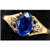 Image 3 : 10k(1.3g), Tanzanite (0.5ct), Diamond (0.02ct) Ring, Size 6.5 Retail value $1600