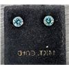 Image 4 : 14k Blue Lab Diamond (0.48ct) Earring Retail value $800
