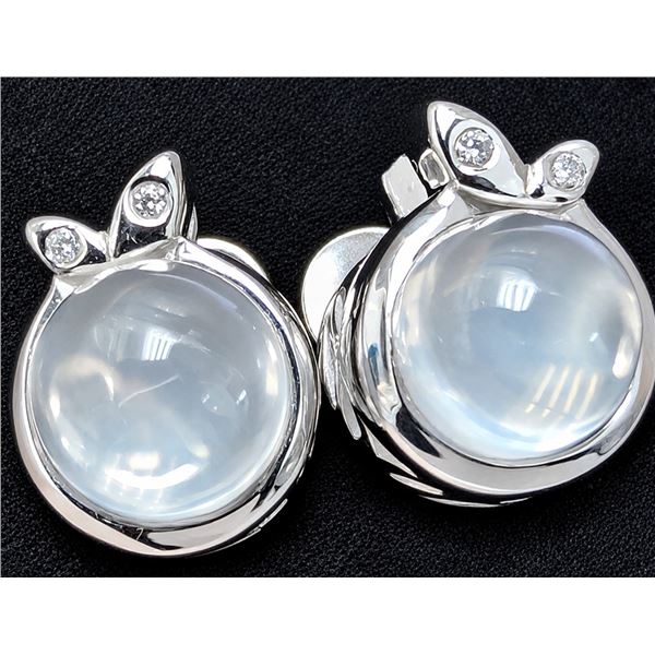 Silver(4.68g), Genuine Gemstone Earring Retail value $280