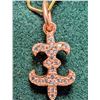 Image 1 : CZ Rose Gold Plated Pendant Retail value $30