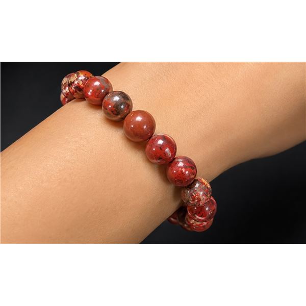 Red Jasper Bracelet Flexible Retail value $50