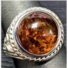 Image 2 : Silver(6.99g), Amber Ring Retail value $400