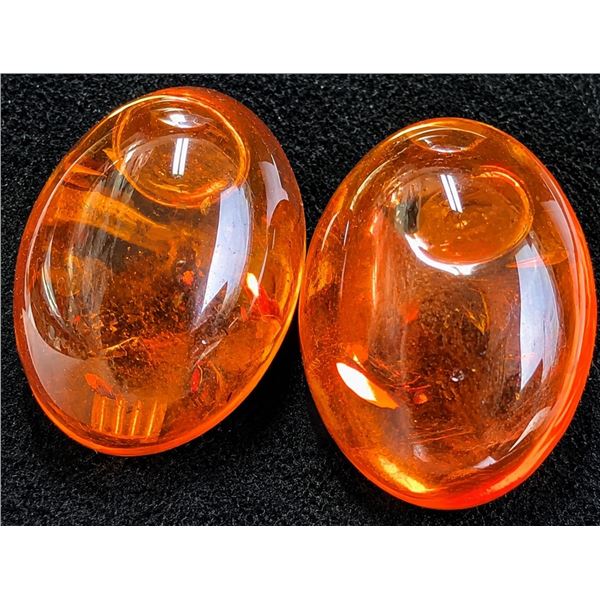 Silver(2.12g), Amber Earring Retail value $120