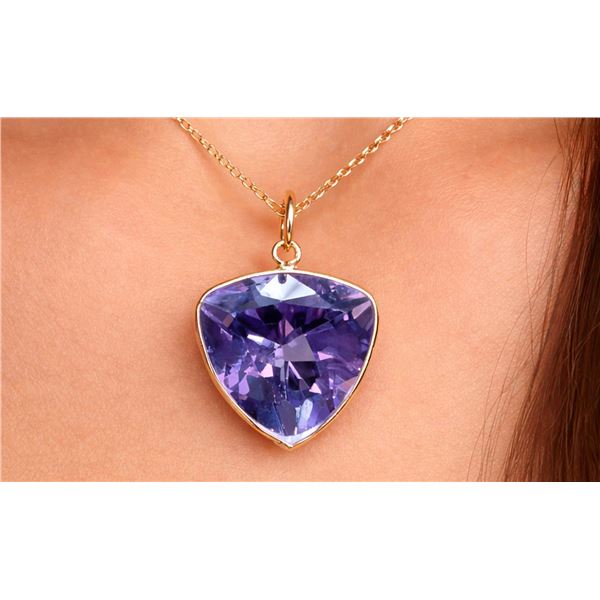 10k(1.2g), Amethyst (5.5ct) Pendant Retail value $600
