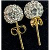 Image 5 : 14k(0.56g), Crystal Ball Earring Retail value $300