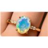 Image 1 : 10k(1.5g), Opal (1.5ct), Diamond (0.06ct) Ring, Size 7 Retail value $2400