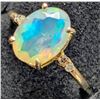 Image 3 : 10k(1.5g), Opal (1.5ct), Diamond (0.06ct) Ring, Size 7 Retail value $2400