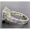 Image 7 : Silver(7.39g), Blue Topaz (Wave Engraving Design) (1ct) Ring Retail value $400