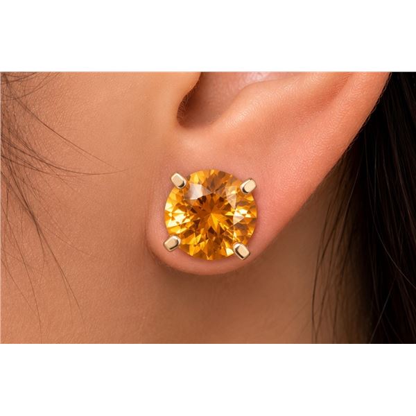 14k(0.4g), Citrine (1.54ct) Earring Retail value $600
