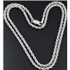 Image 1 : Silver(7.2g), Rhodium Plated Italian Chain 24" Retail value $200