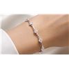 Image 1 : Silver(4.35g),  CZ Bracelet 7" Retail value $140
