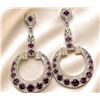 Image 2 : Silver(18g), Garnet (app 4ct) Earring Retail value $1000