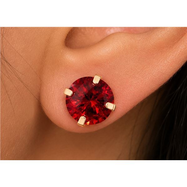 14k Garnet (1.96ct) Earring Retail value $600