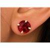 Image 1 : 14k Garnet (1.96ct) Earring Retail value $600