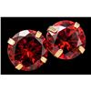 Image 2 : 14k Garnet (1.96ct) Earring Retail value $600