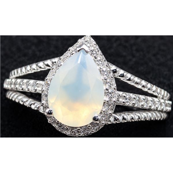 Silver(3.11g), Genuine Gem Ring Retail value $200
