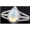Image 1 : Silver(3.11g), Genuine Gem Ring Retail value $200