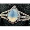 Image 2 : Silver(3.11g), Genuine Gem Ring Retail value $200
