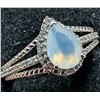 Image 4 : Silver(3.11g), Genuine Gem Ring Retail value $200