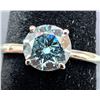 Image 4 : 10k(1.35g), Blue Lab Diamond (0.66ct) Ring, Size 6.25 Retail value $2400