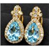 Image 1 : Silver(4.05g), Blue Topaz (2ct) Earring Retail value $240