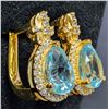 Image 4 : Silver(4.05g), Blue Topaz (2ct) Earring Retail value $240