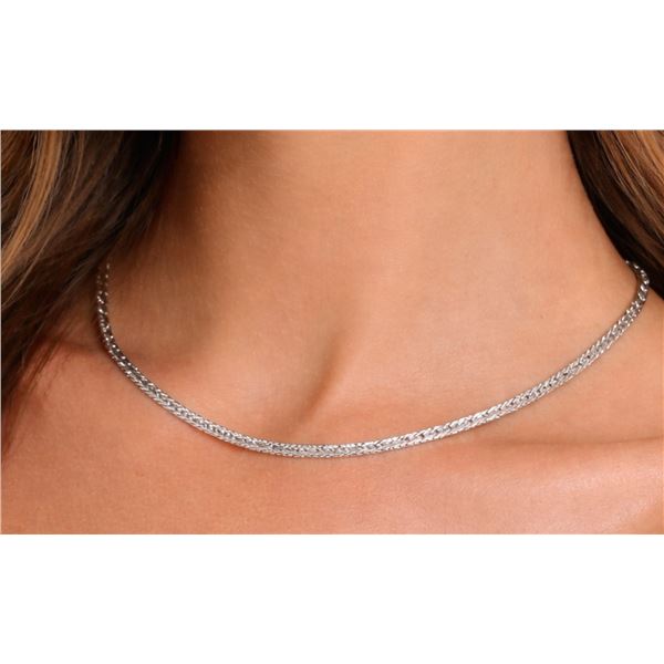 Silver(5.2g), Flat chain 17" Retail value $150