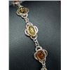 Image 4 : Silver(7.2g), Amber bracelet 7-7.5'' Retail value $420