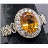 Image 2 : Silver(5.42g), Citrine (1.5ct) Ring Retail value $320