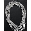 Image 1 : Silver(4.72g), Rhodium Plated Italian Chain 22" Retail value $140